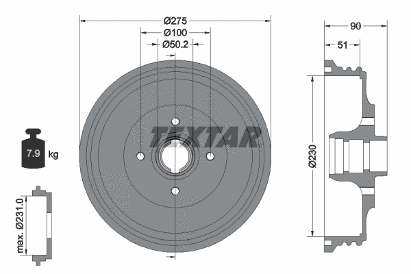 Brake Drum (94018900)