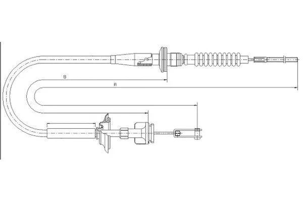 Cable Pull, clutch control (58014800)