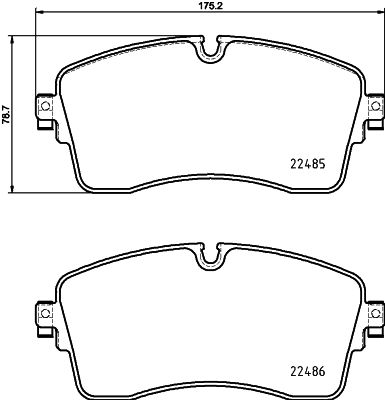 Brake Pad Set, disc brake (2248507)
