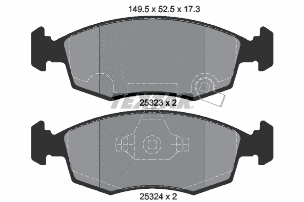 Brake Pad Set, disc brake (2532301)