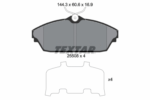 Brake Pad Set, disc brake (2550801)