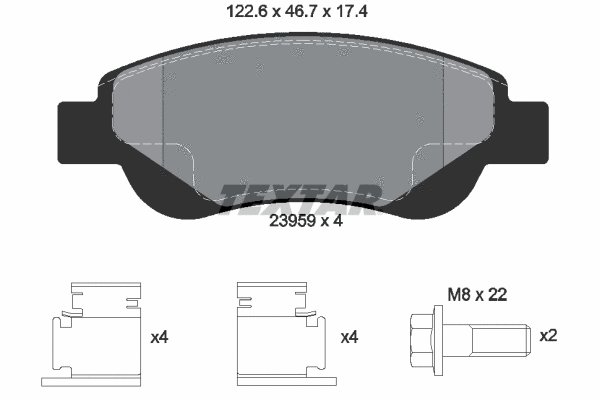 Brake Pad Set, disc brake (2395901)