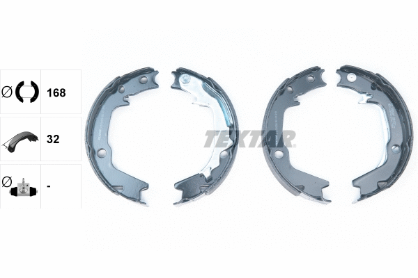 Brake Shoe Set, parking brake