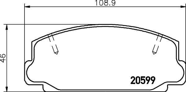 Brake Pad Set, disc brake (2059902)