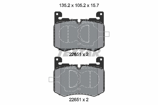 Brake Pad Set, disc brake (2265101)