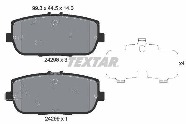 Brake Pad Set, disc brake (2429801)