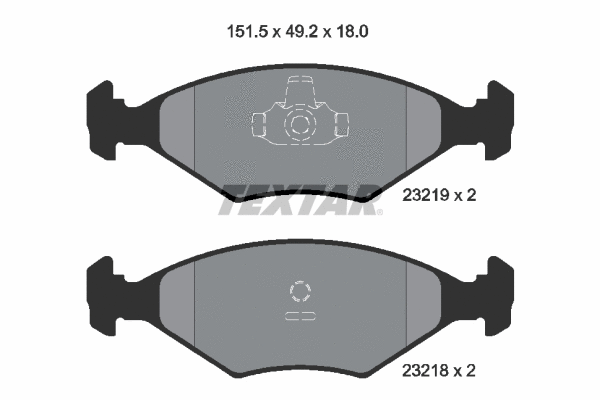 Brake Pad Set, disc brake (2321901)