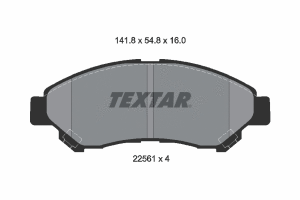 Brake Pad Set, disc brake (2256101)