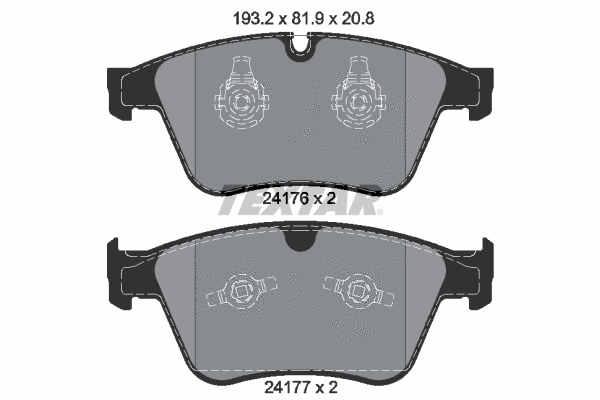 Brake Pad Set, disc brake (2417601)