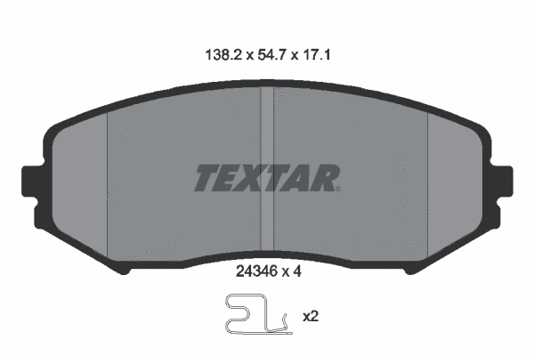 Brake Pad Set, disc brake (2434601)