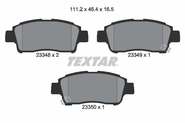 Brake Pad Set, disc brake (2334803)