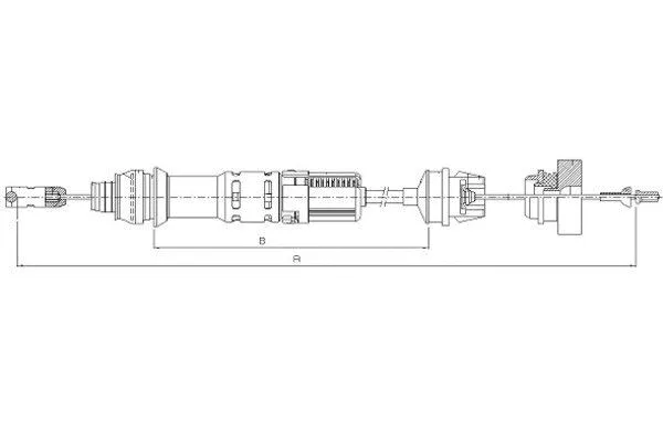 Cable Pull, clutch control (58003600)