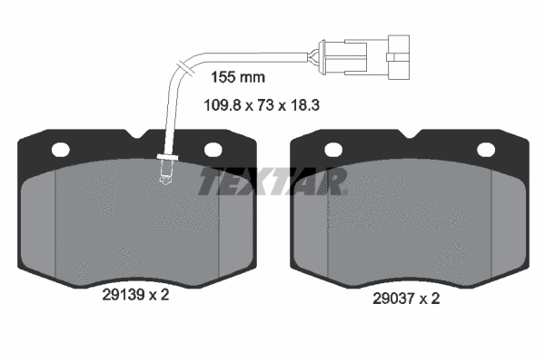 Brake Pad Set, disc brake (2913901)