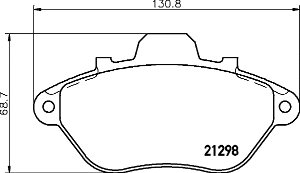 Brake Pad Set, disc brake (2129801)