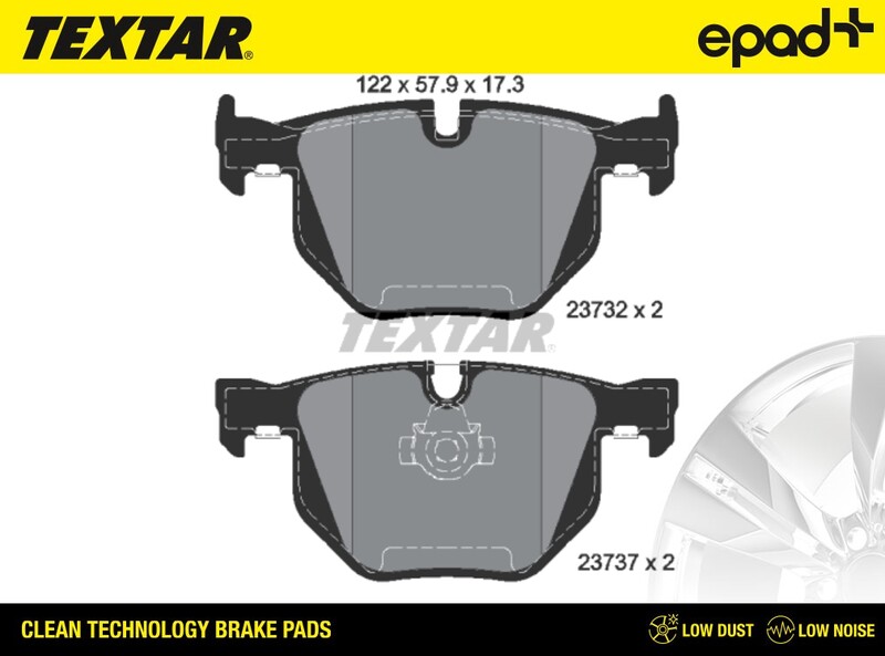 Brake Pad Set, disc brake (2373201CP)