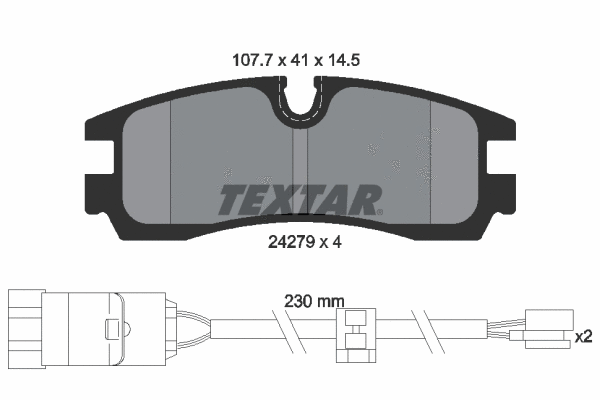 Brake Pad Set, disc brake (2427901)