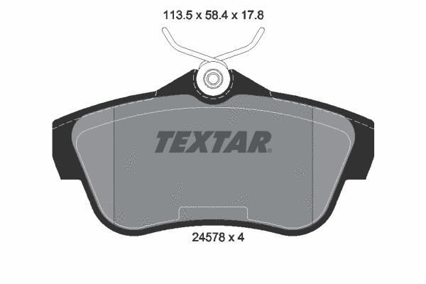 Brake Pad Set, disc brake (2457803)