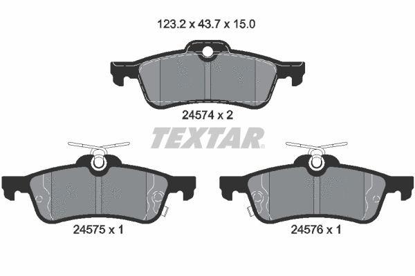 Brake Pad Set, disc brake (2457401)