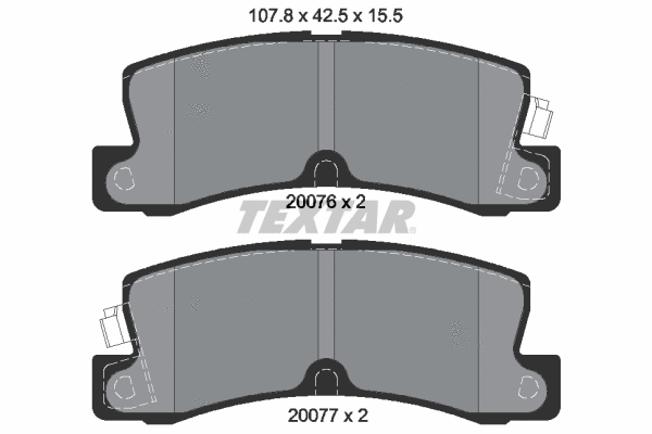 Brake Pad Set, disc brake (2007601)