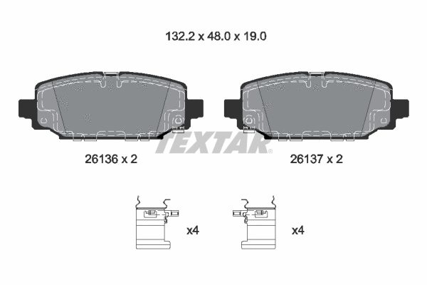 Brake Pad Set, disc brake (2613601)