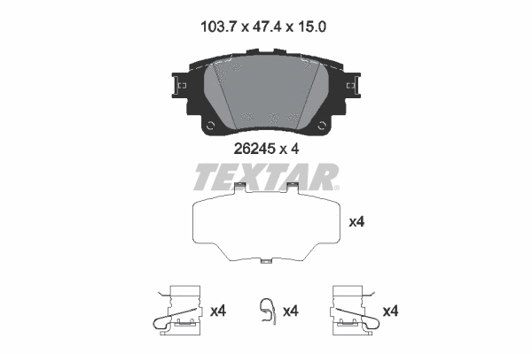 Brake Pad Set, disc brake (2624501)