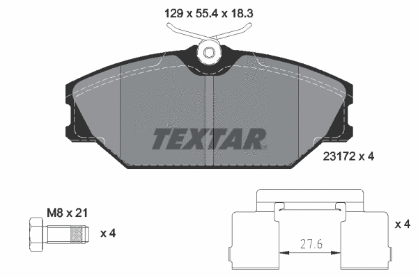 Brake Pad Set, disc brake (2317203)