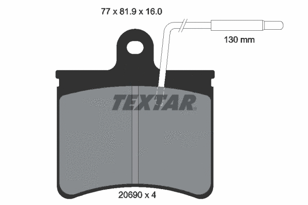 Brake Pad Set, disc brake (2069001)