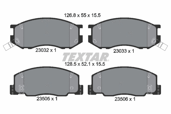 Brake Pad Set, disc brake (2303201)