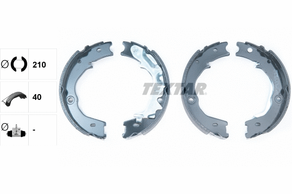 Brake Shoe Set, parking brake