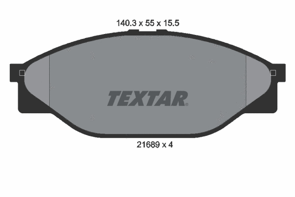 Brake Pad Set, disc brake (2168901)