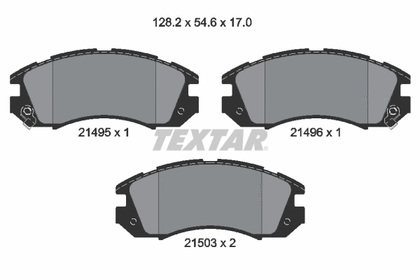 Brake Pad Set, disc brake (2149501)
