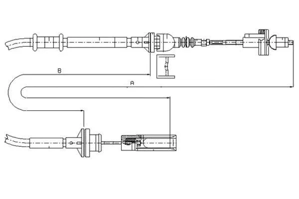 Cable Pull, clutch control (58005700)