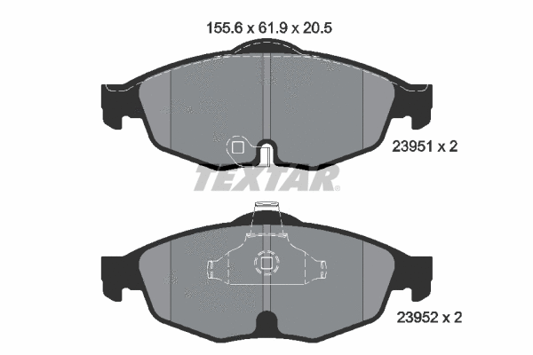 Brake Pad Set, disc brake (2395101)