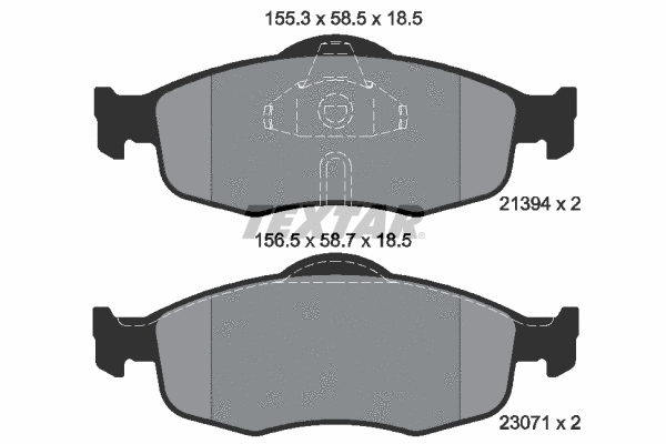 Brake Pad Set, disc brake (2139408)