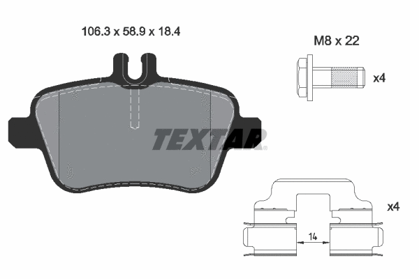 Brake Pad Set, disc brake (2484801)