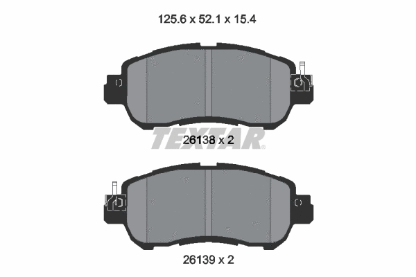 Brake Pad Set, disc brake (2613801)