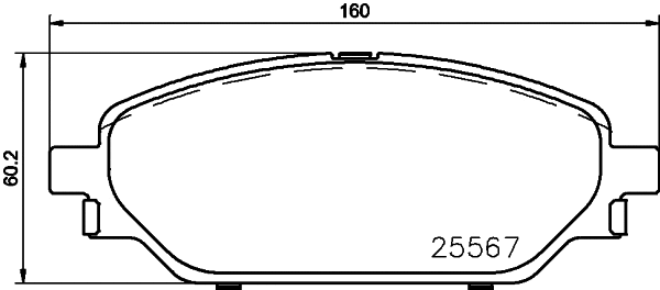 Brake Pad Set, disc brake (2556701)