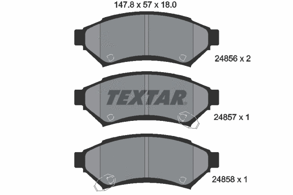 Brake Pad Set, disc brake (2485601)