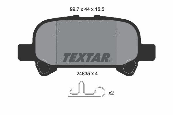 Brake Pad Set, disc brake (2483501)