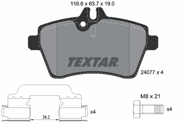 Brake Pad Set, disc brake (2407702)