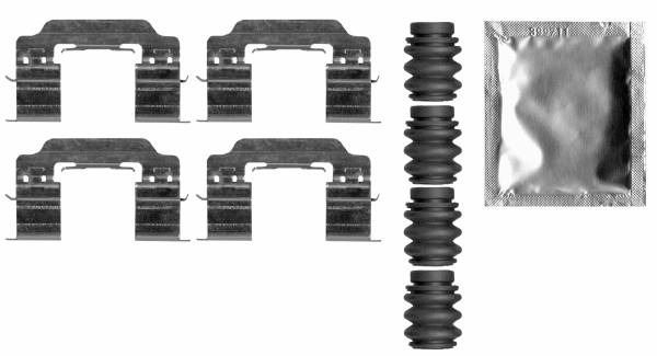 Accessory Kit, disc brake pad (82547300)