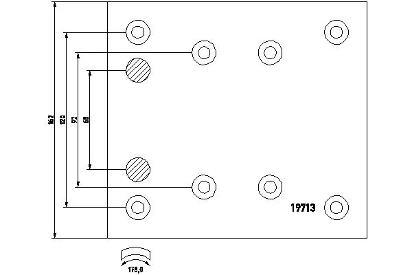 Brake Lining Kit, drum brake (1971301)