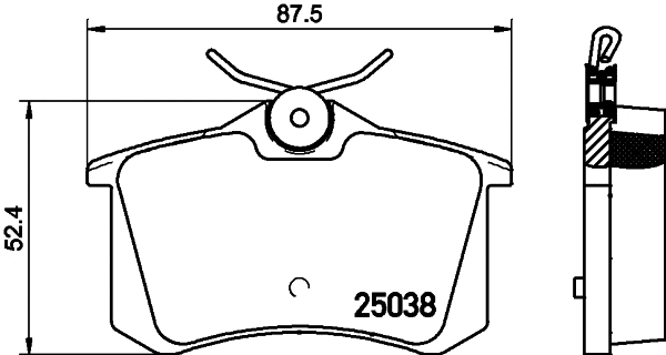 Brake Pad Set, disc brake (2503801)