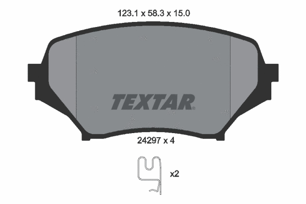 Brake Pad Set, disc brake (2429701)