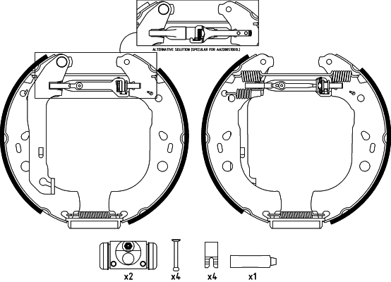 Brake Shoe Set (84061401)