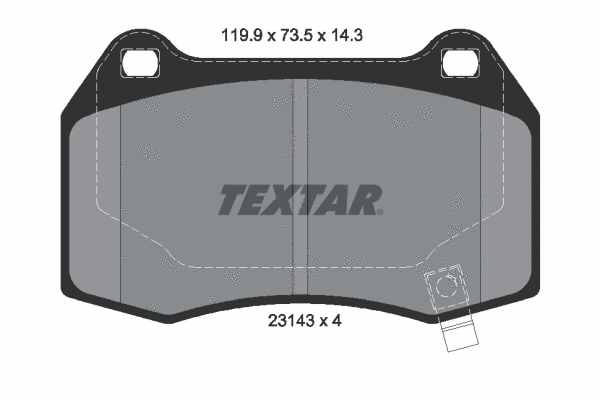 Brake Pad Set, disc brake (2314301)