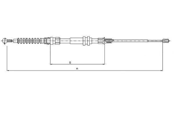 Cable Pull, parking brake (44044500)