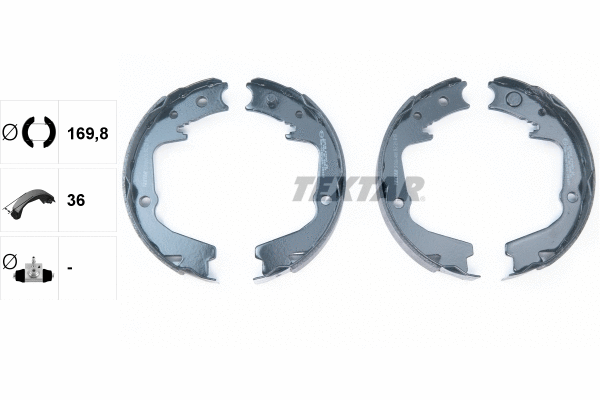 Brake Shoe Set, parking brake