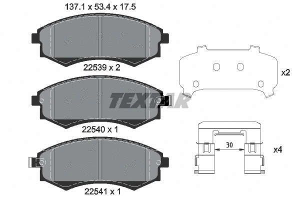 Brake Pad Set, disc brake (2253901)