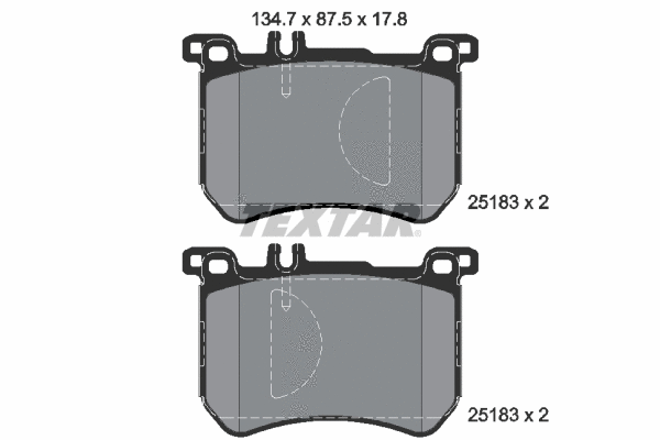 Brake Pad Set, disc brake (2518301)